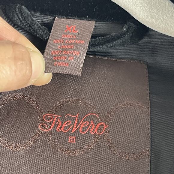 Tre Vero Loro Piana Velvet Blazer Sport Coat Jacket Mens XL 42R Black Peak Lapel - Picture 6 of 16